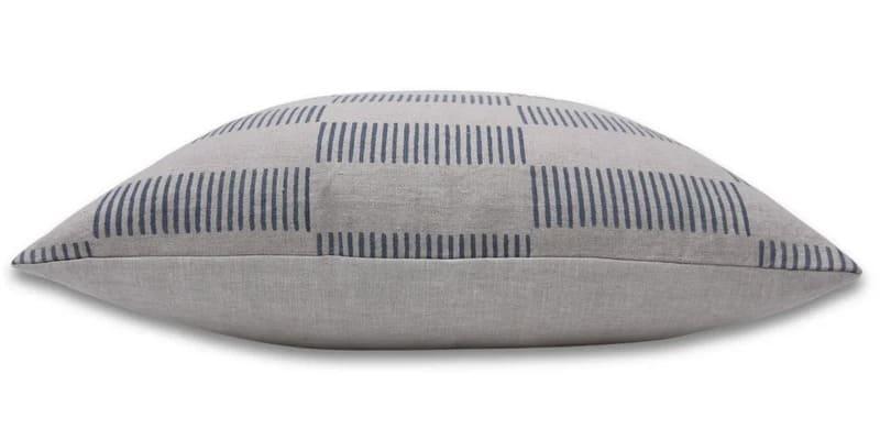 Blue Zig Zag Striped Cushion Cover