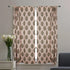 Vintage style hand print curtain for home