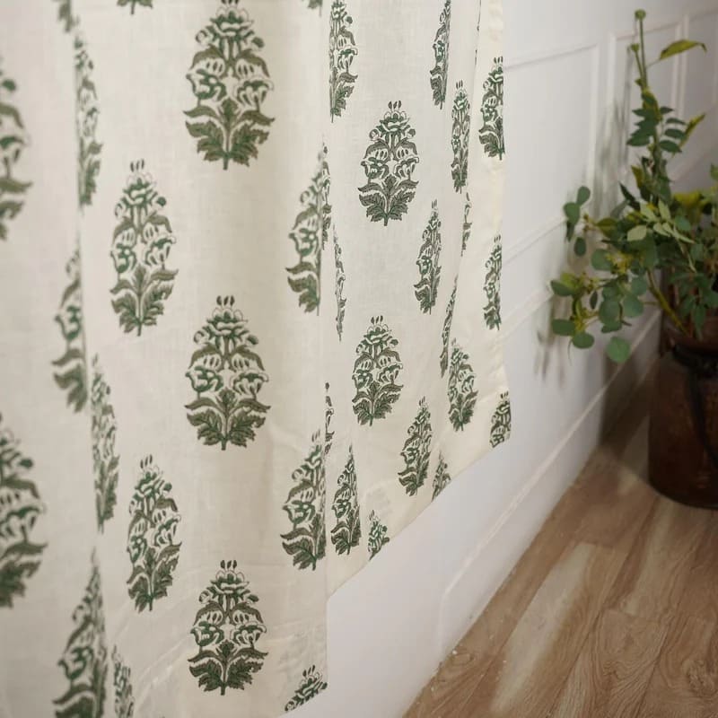 Elegant curtain for sliding glass door