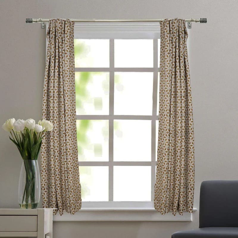 Sage green sheer curtain panels for window