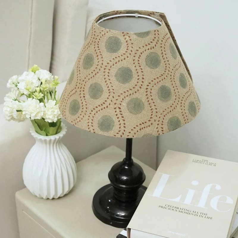 Designer Indian lampshade in hand block fabric