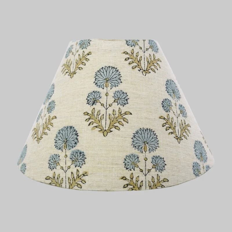 Fabric lampshades for bedside table lamps
