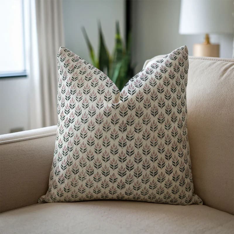 Printed decorative pillow cover set