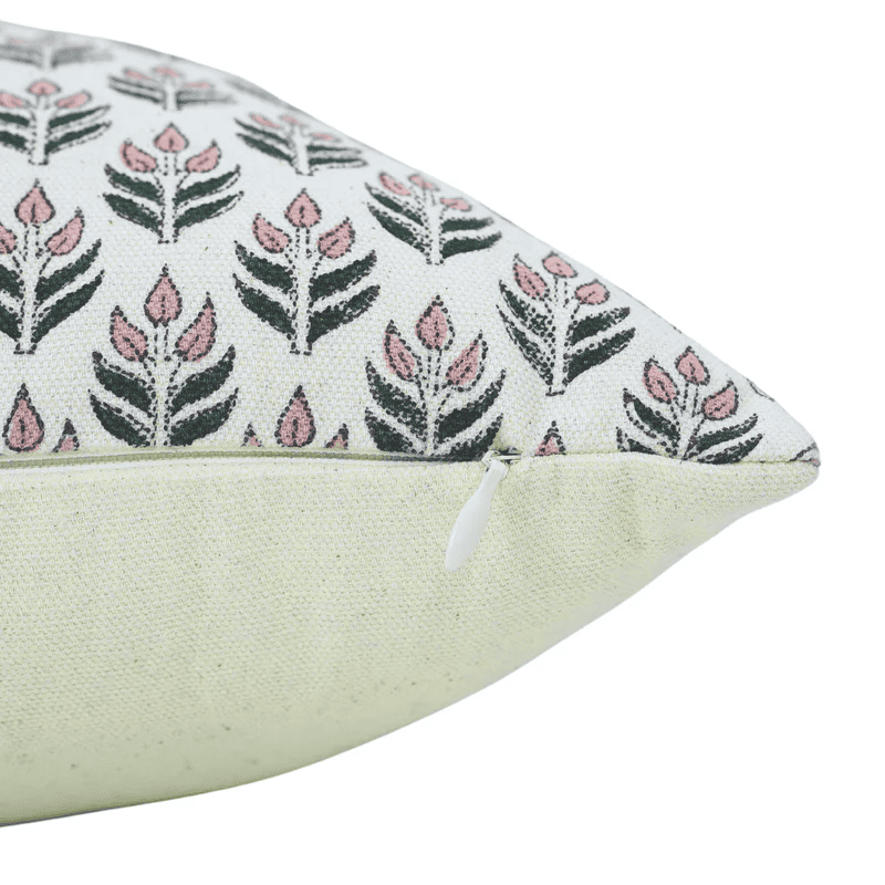 Hidden zipper throw pillow cover