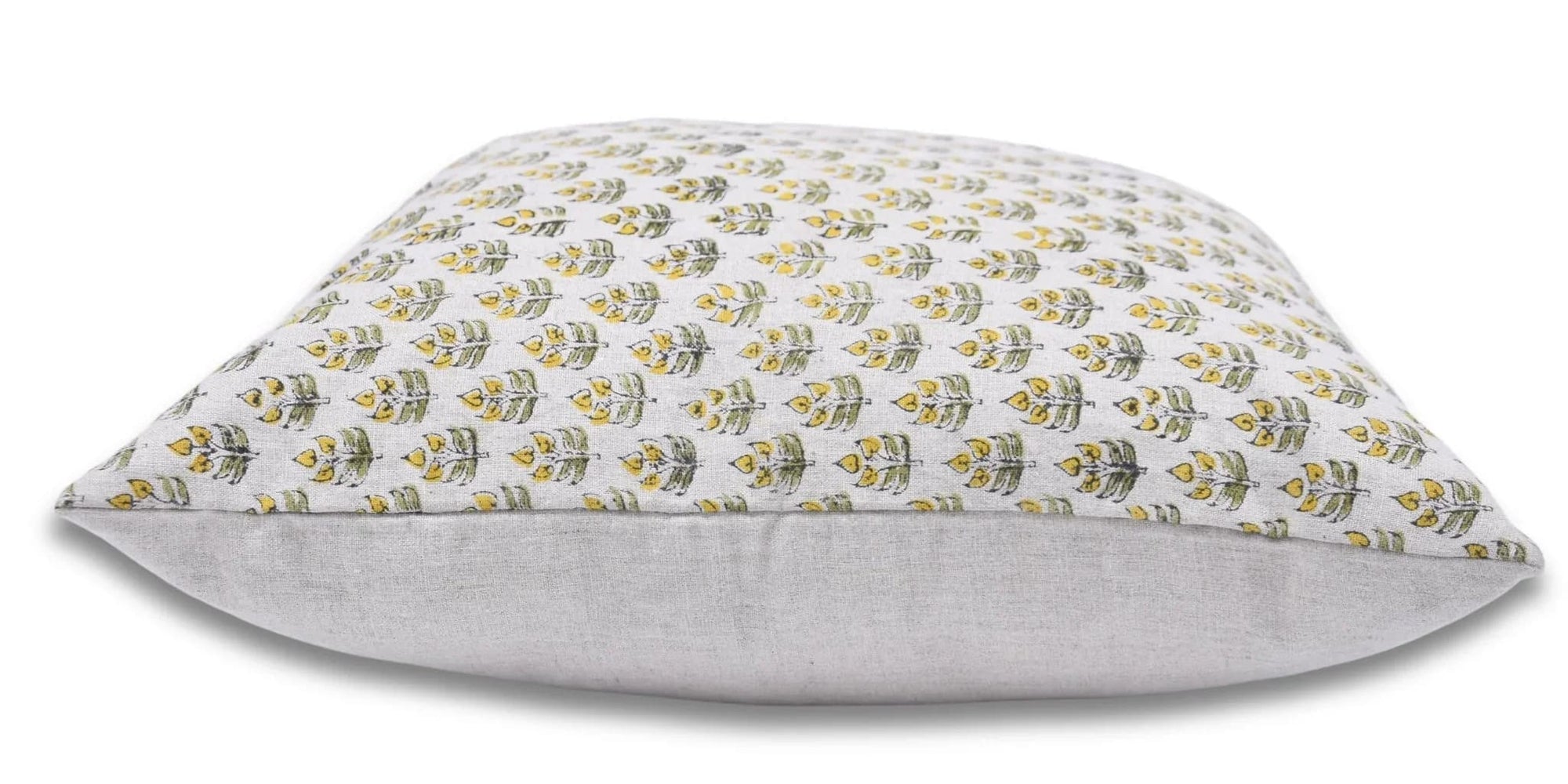 Handmade Floral Alia Linen Throw Cover