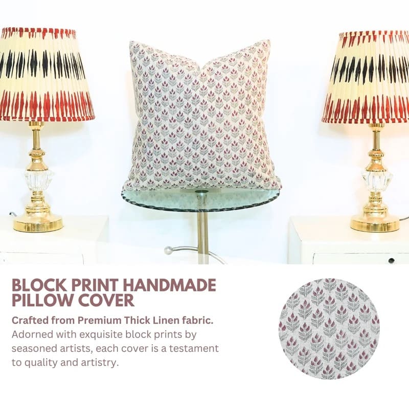 Modern hand print cushion cover for stylish home decor