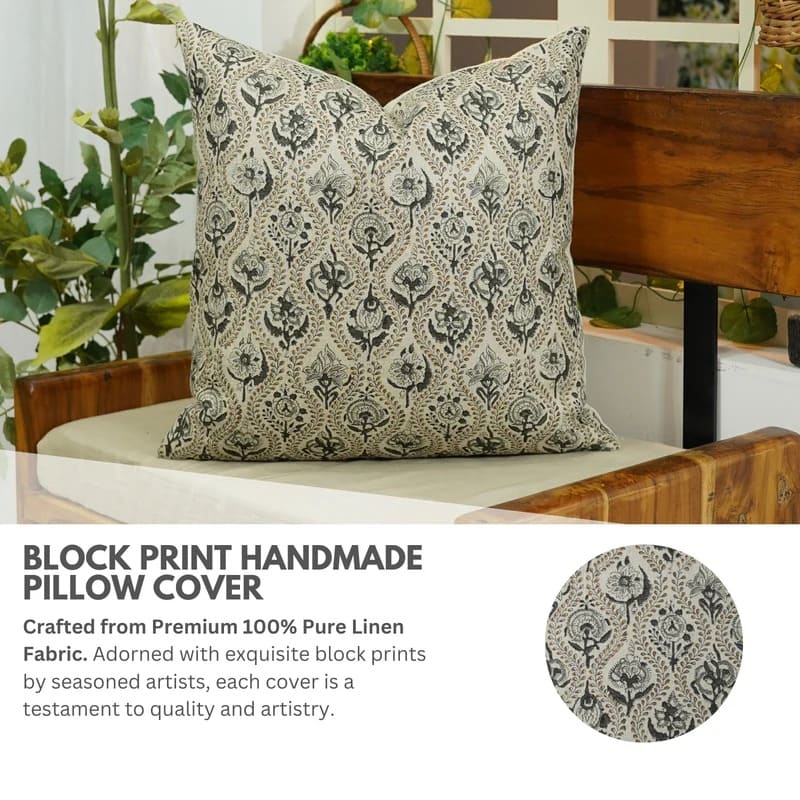 Zippered pillow cover with hidden closure