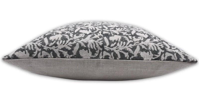 Handmade Black Vines Cushion Case - Amavsya