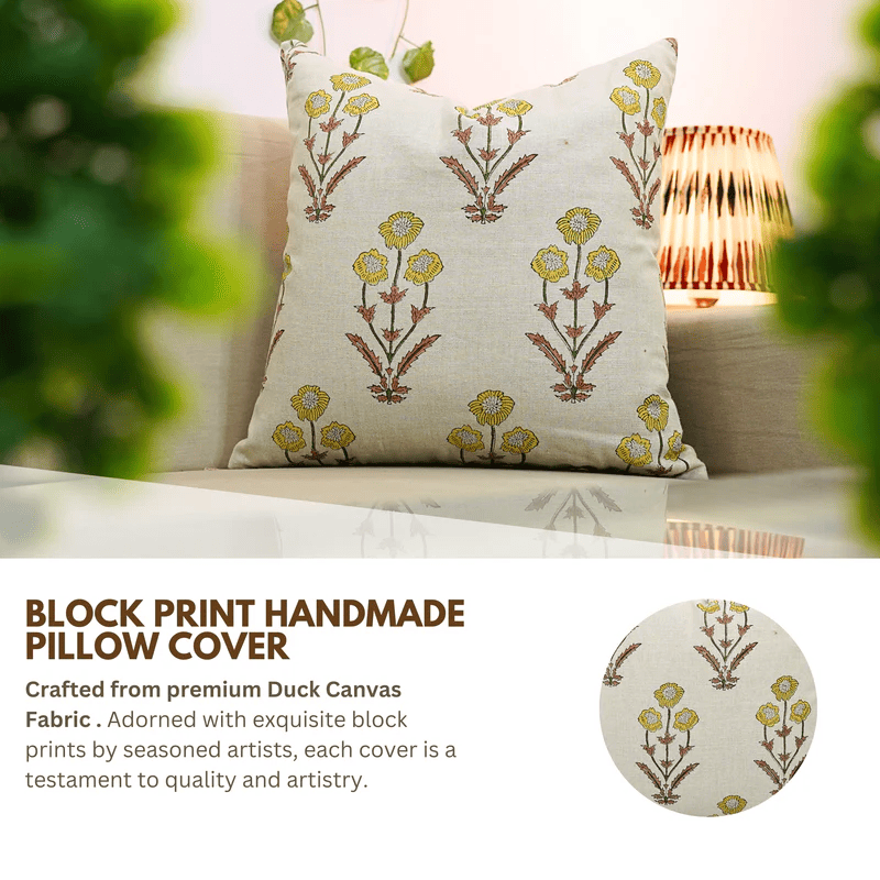 Printed linen decorative cover