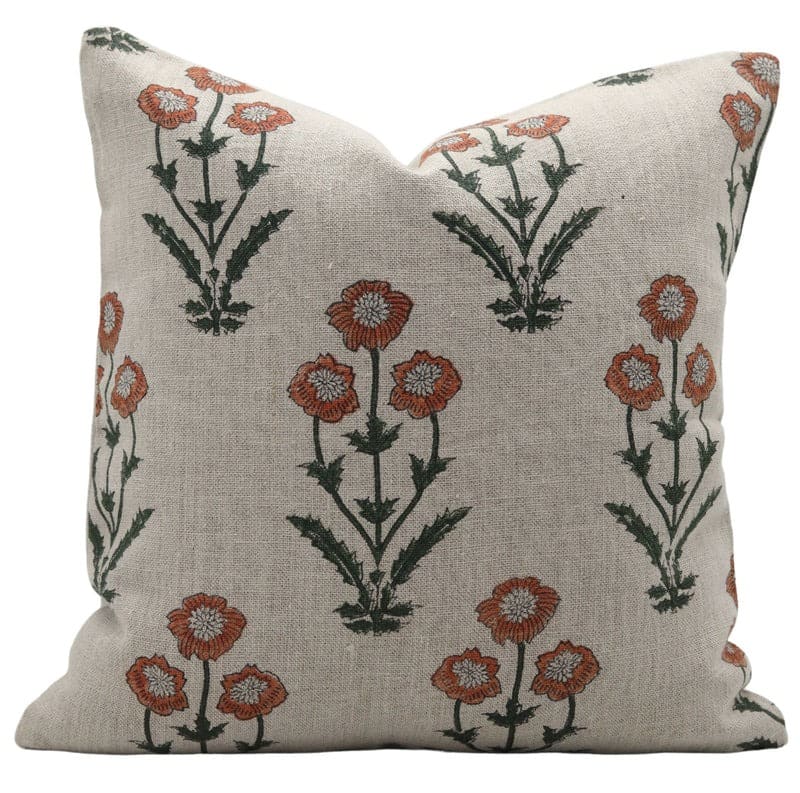 Soft neutral linen cushion covers