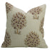 Floral linen pillow cover