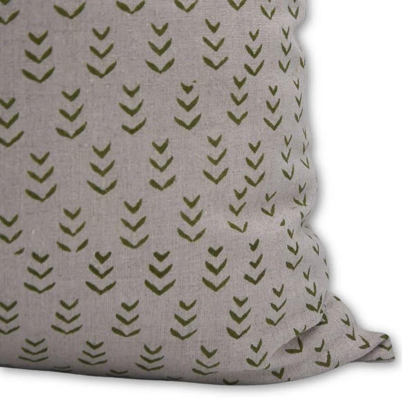 Handmade Green Floral Throw Case - Ankur