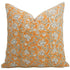 Floral linen decorative pillow cover