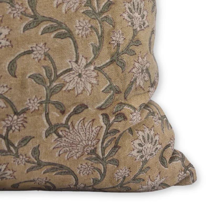 Handmade Art Linen Cushion Cover - Aradhana