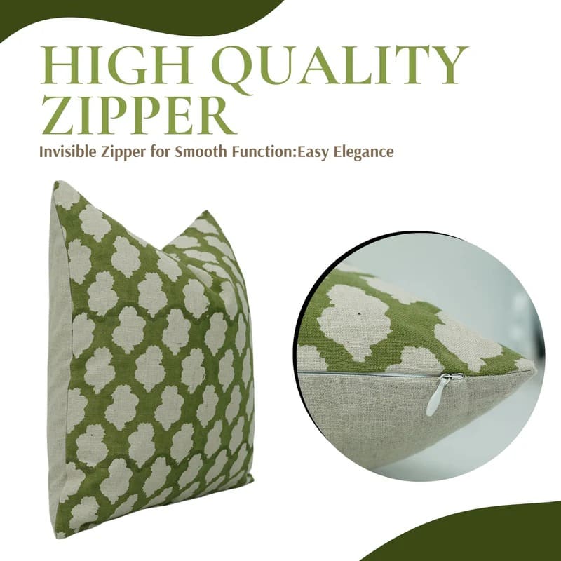 Printed linen decorative cover