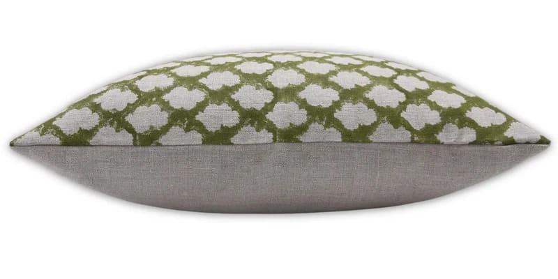 Handmade Green Badal Print Pillow Cover