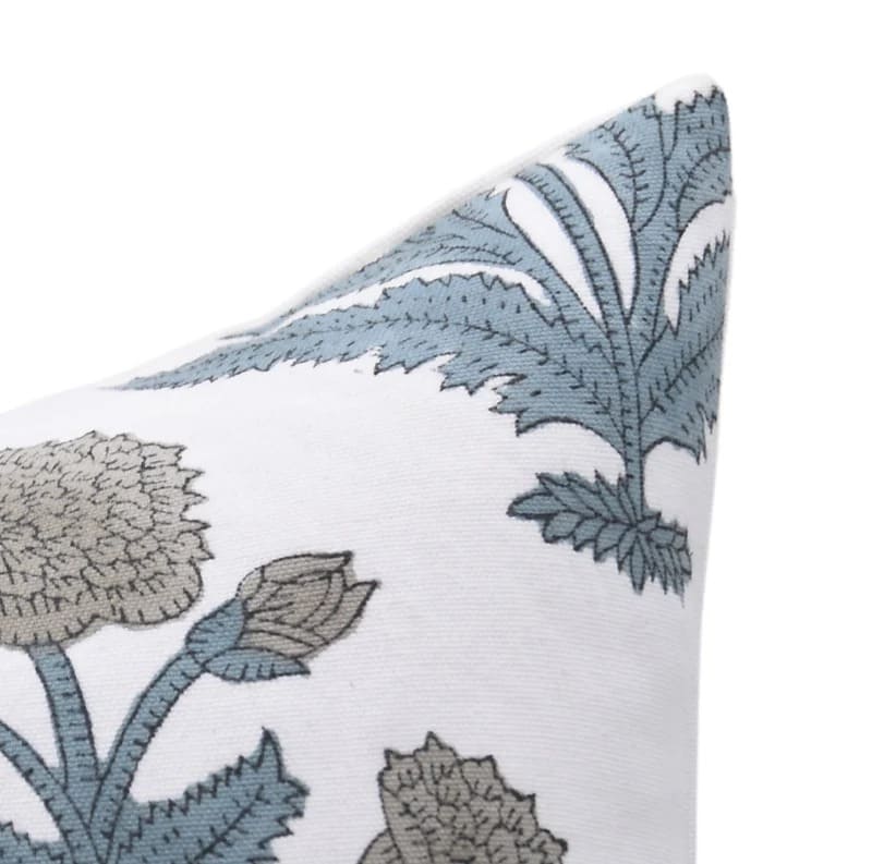 Blue Floral Printed Cushion Cover || Badshah