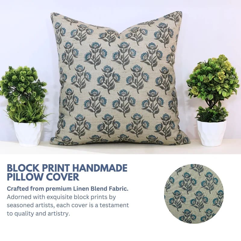 Cotton decorative pillow cover