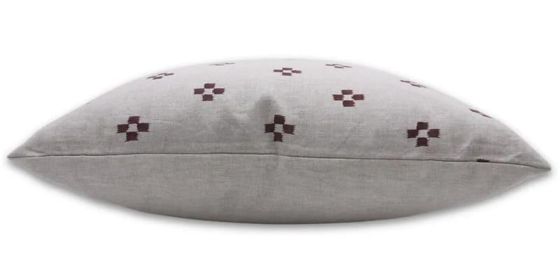 Block Print Pure Linen Pillow Cover - Barfi