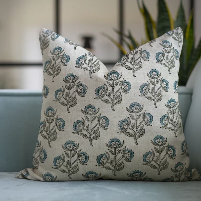 Handmade cushion cover with unique traditional pattern