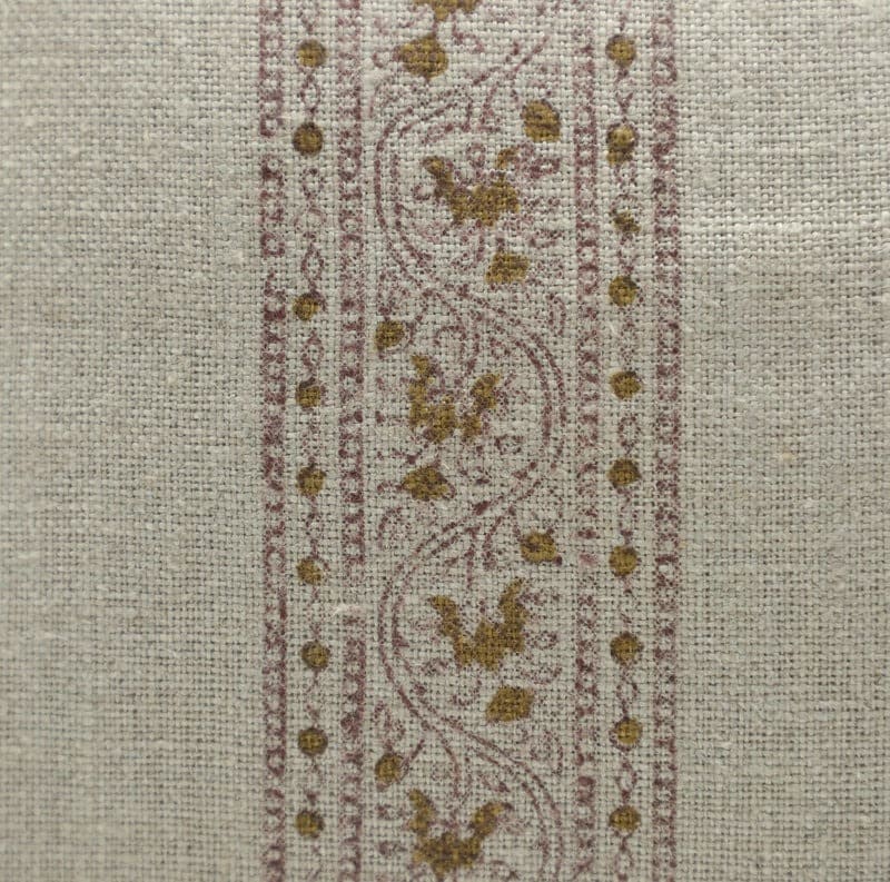 Block Printed Bela Chameli Throw Cover