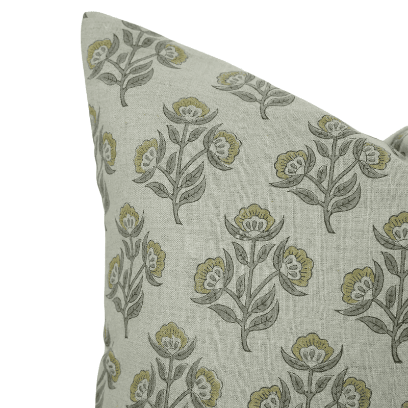 Artistic blockprint pillow cover