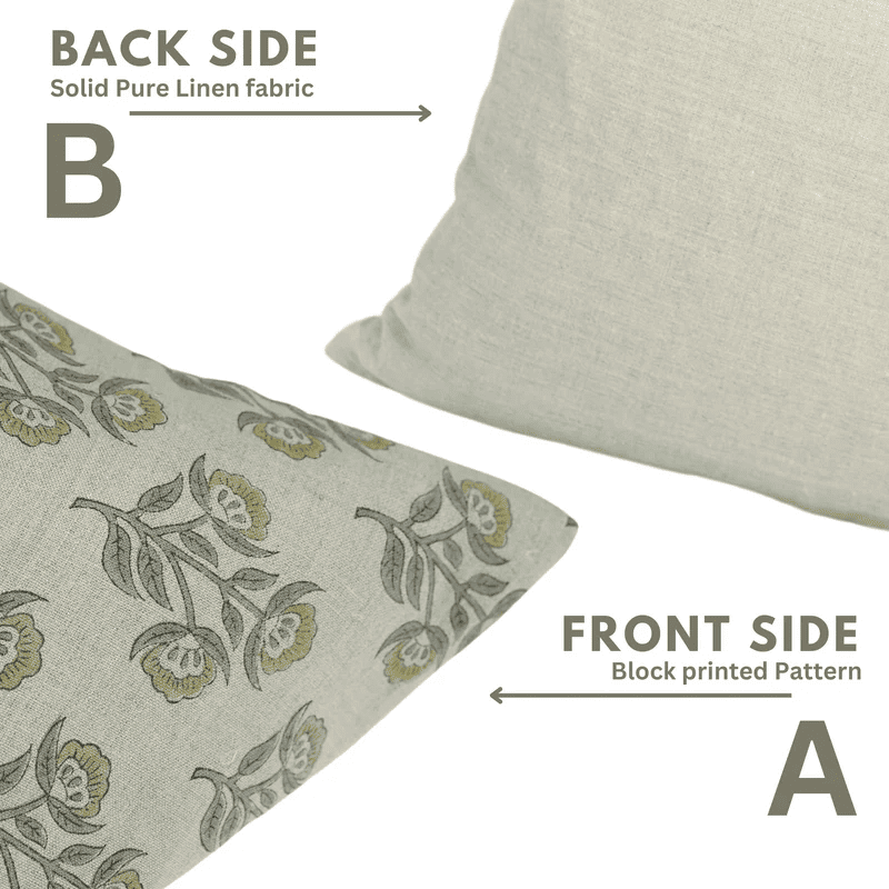 Traditional blockprint cushion cover