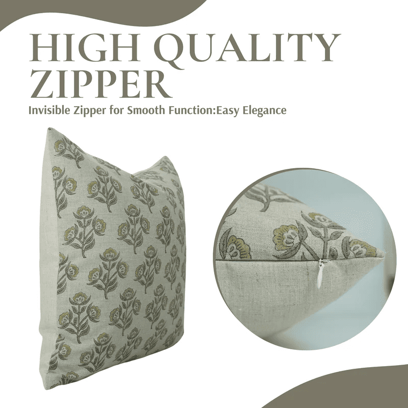 Stonewashed linen pillow cover