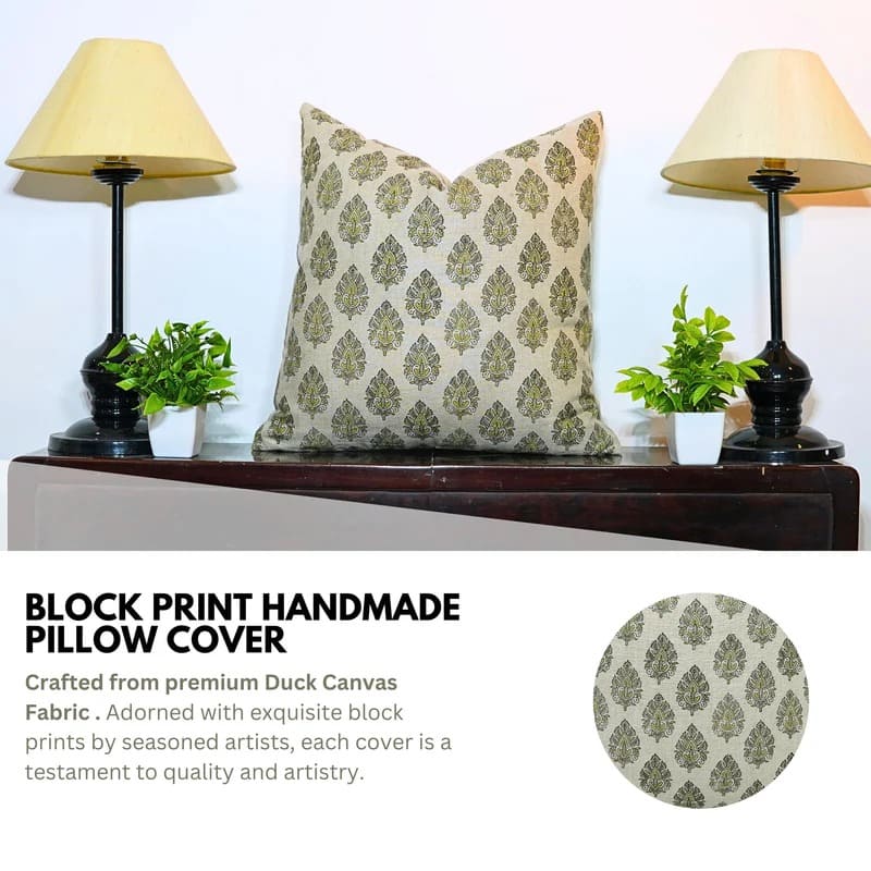 Zippered boho cushion cover