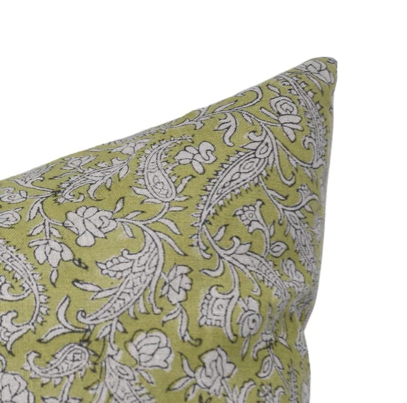 Handmade Black Forest Floral Pillow Cover