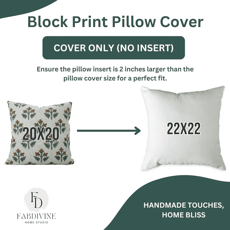 Printed decorative pillow cover set