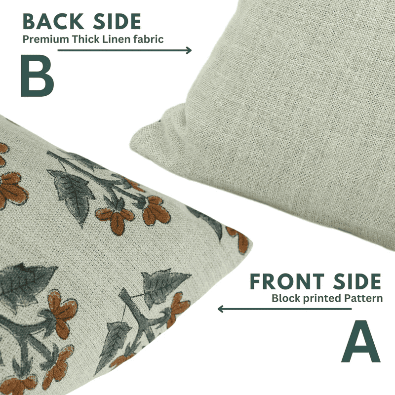 Artisan blockprint pillow cover