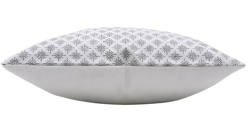 Handmade Black Floral Cushion Cover - Chingari