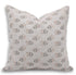 Floral patterned pillow on a white background