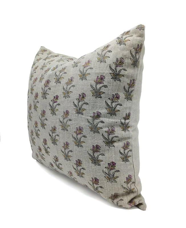 Outdoor pillow cover hand printed decorative cushion style