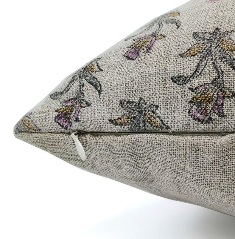 Block printed pillow cover decorative boho cushion for sofa