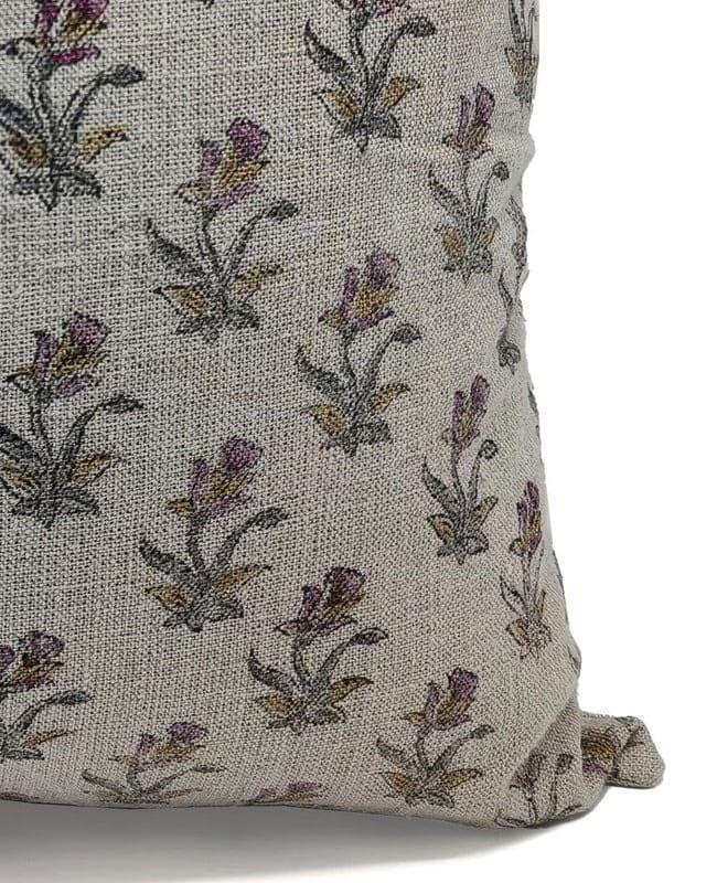 Boho pillow cover stylish hand printed cushion for couch decor