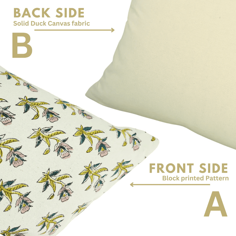 Soft beige linen pillow cover
