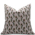 Decorative pillow with floral pattern on a light background