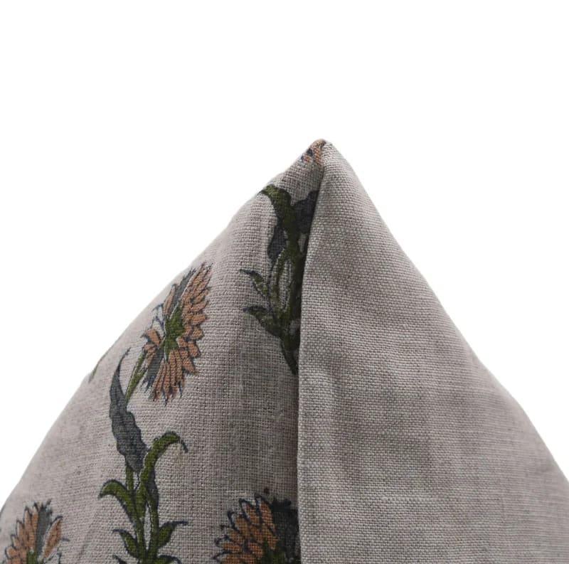 Floral patterned fabric folded into a triangle