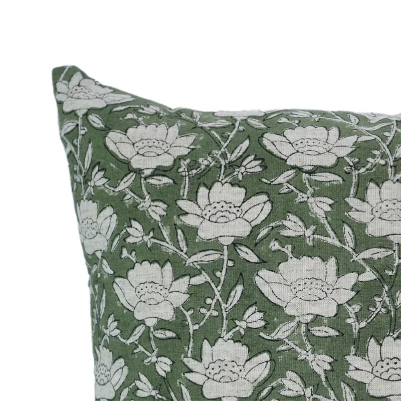 Artistic blockprint pillow cover