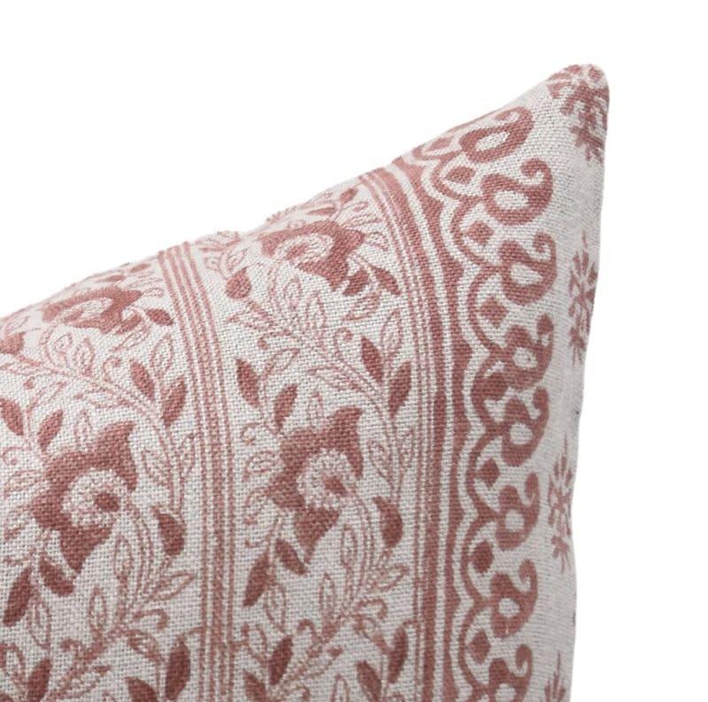 Floral Bhag Handme Linen Throw Cover