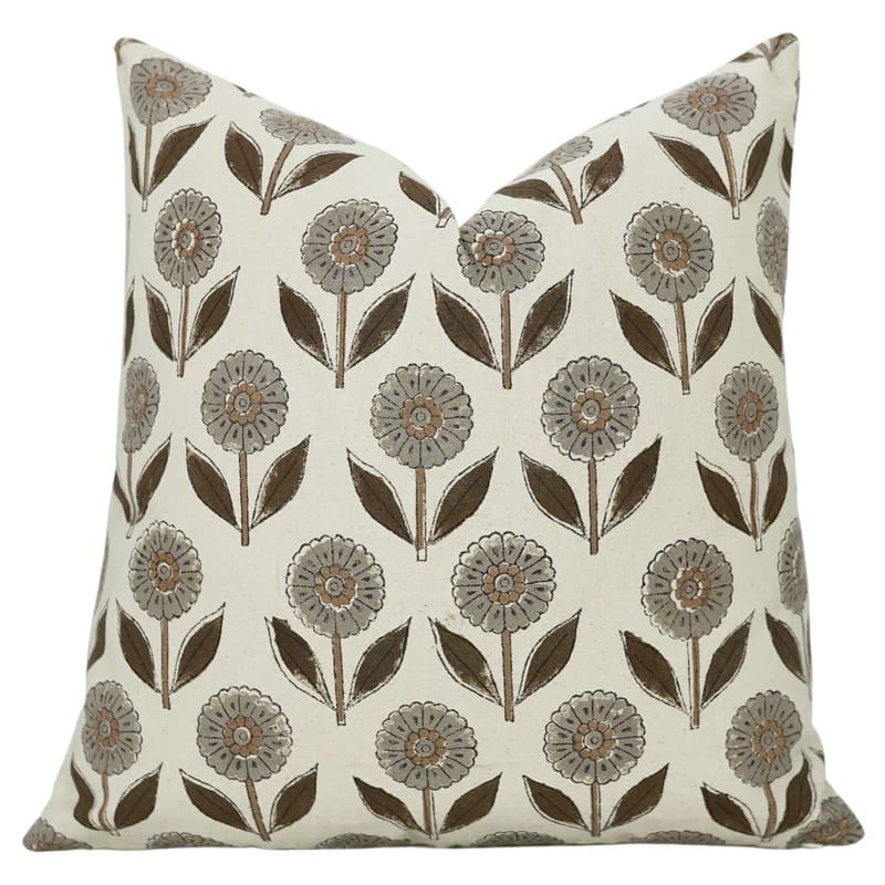 Textured linen decorative pillow case