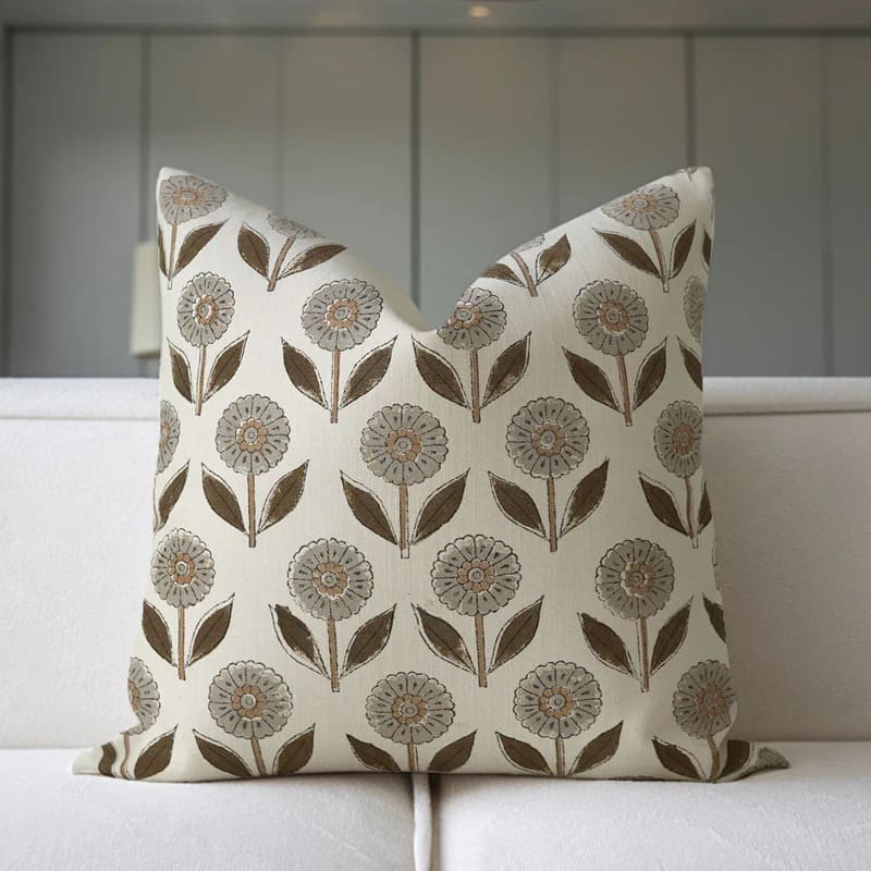 Colorful boho throw pillow cover