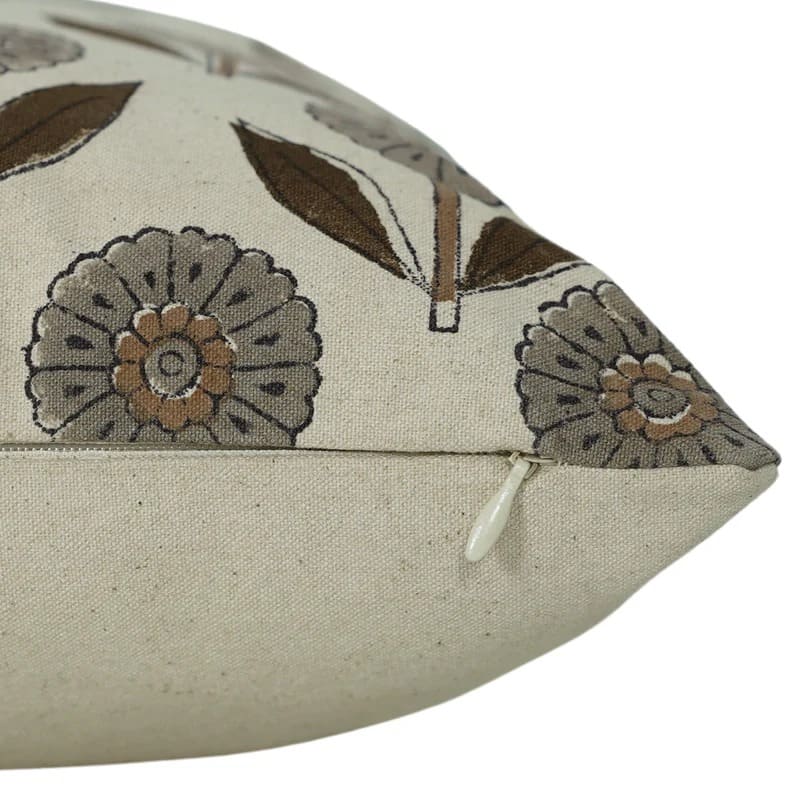 Rustic linen cushion cover