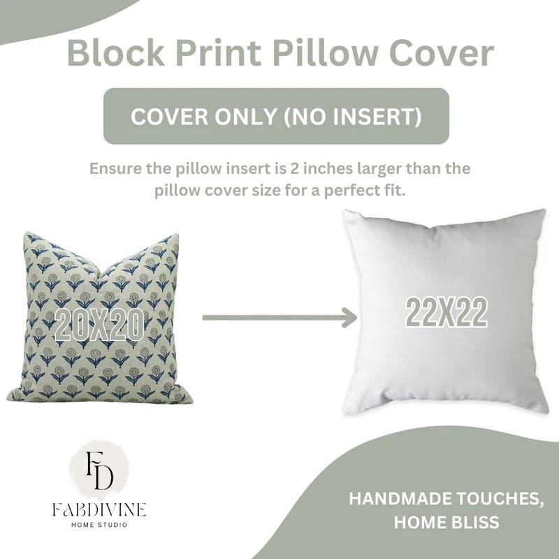 Patterned boho throw pillow cover