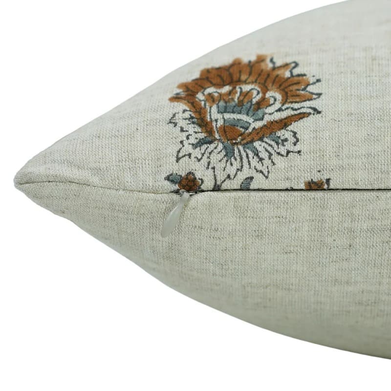 Cotton blockprint pillow cover