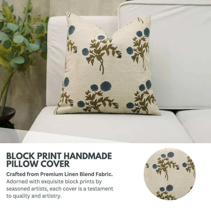 Zippered pillow cover with hidden closure