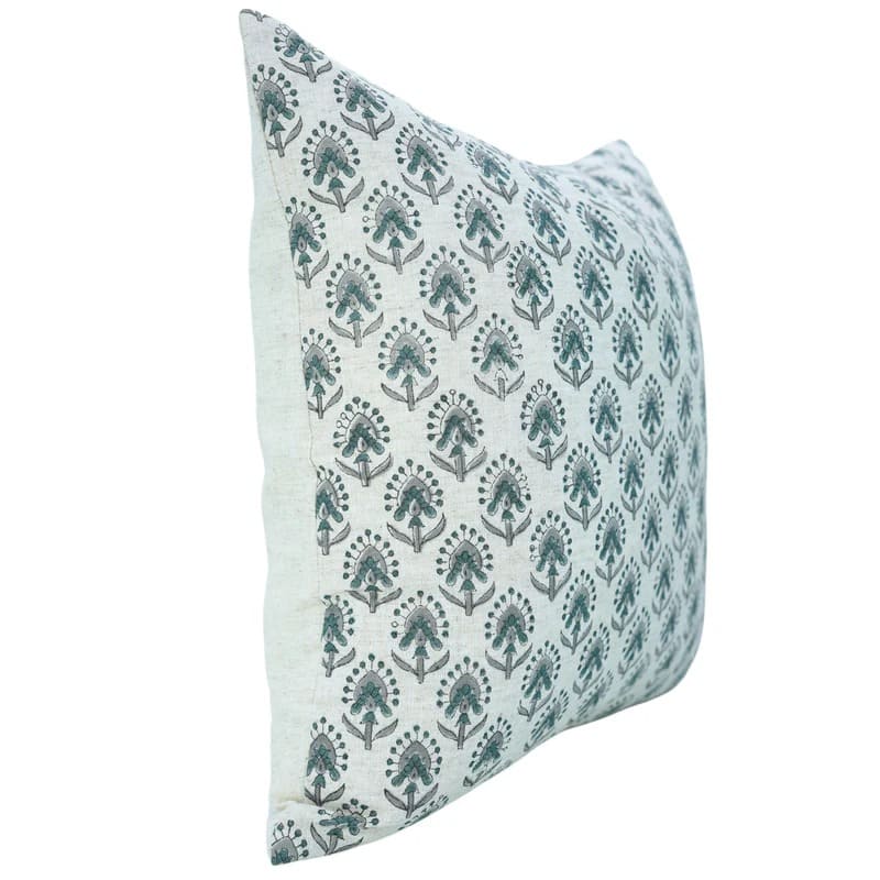 Luxury block printed pillow cover for sofa decoration