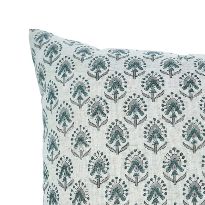 Traditional block printed pillow cover for home decor